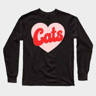 I Love Cats Long Sleeve T-Shirt